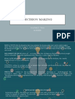 DECISION MAKING MODELS AND APPROACHES