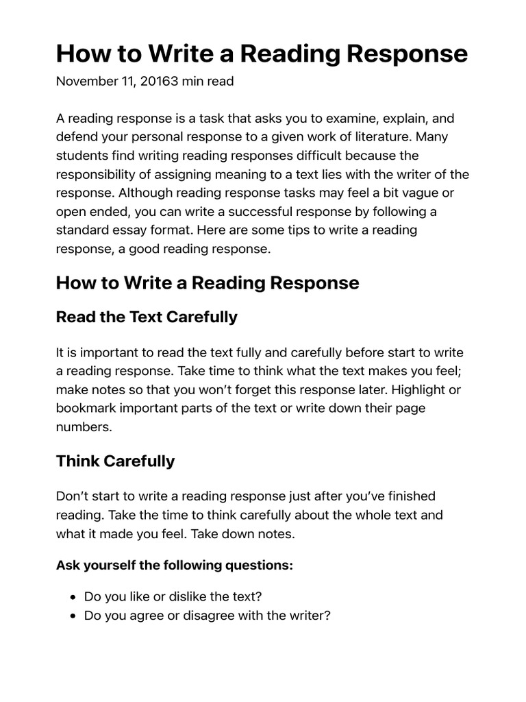 how-to-write-a-reading-response-tips-format-structure-pdf