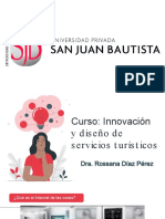 Sesion 9 y 10 - Innovación y Diseño de Servicios Turísticos