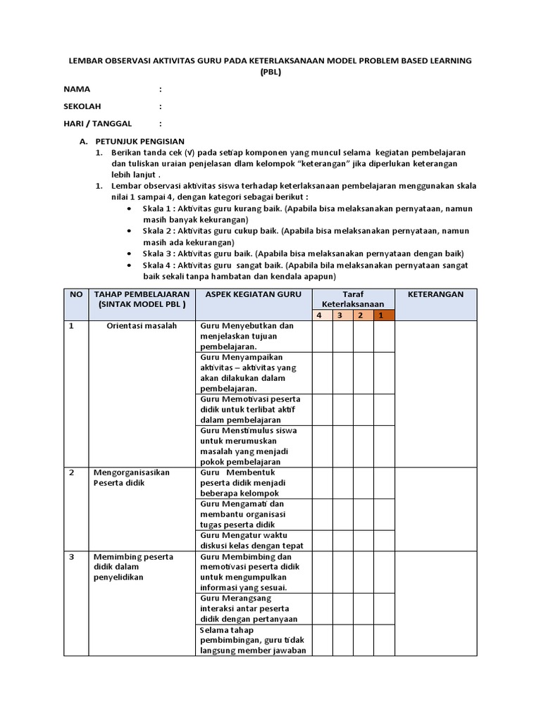 Buku Model Pembelajaran Pbl