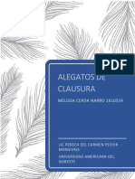 ALEGATOS DE CLAUSURA 
