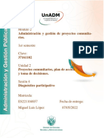 Módulo 2: Administración y Gestión de Proyectos Comunita-Rios
