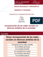 6.2 Incorporación de Las Redes Sociales en Diversos Ambitos de La Sociedad