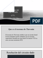 Disertación Teorema de Thevenin