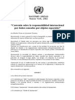 Convenio sobre la responsabilidad internacional por daños causados por objetos espaciales