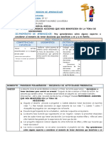 PERSONAL SOCIAL Sesión PROPONEMOS ACCIONES QUE NOS BENEFICIEN EN LA TOMA DE