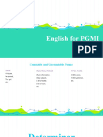 Countable and Uncountable Nouns and Articles in English