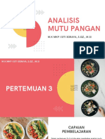 Pertemuan 3-4 Analisis Mutu Pangan