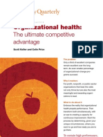 Organizational Health - The Ultimate Competitive Advantage