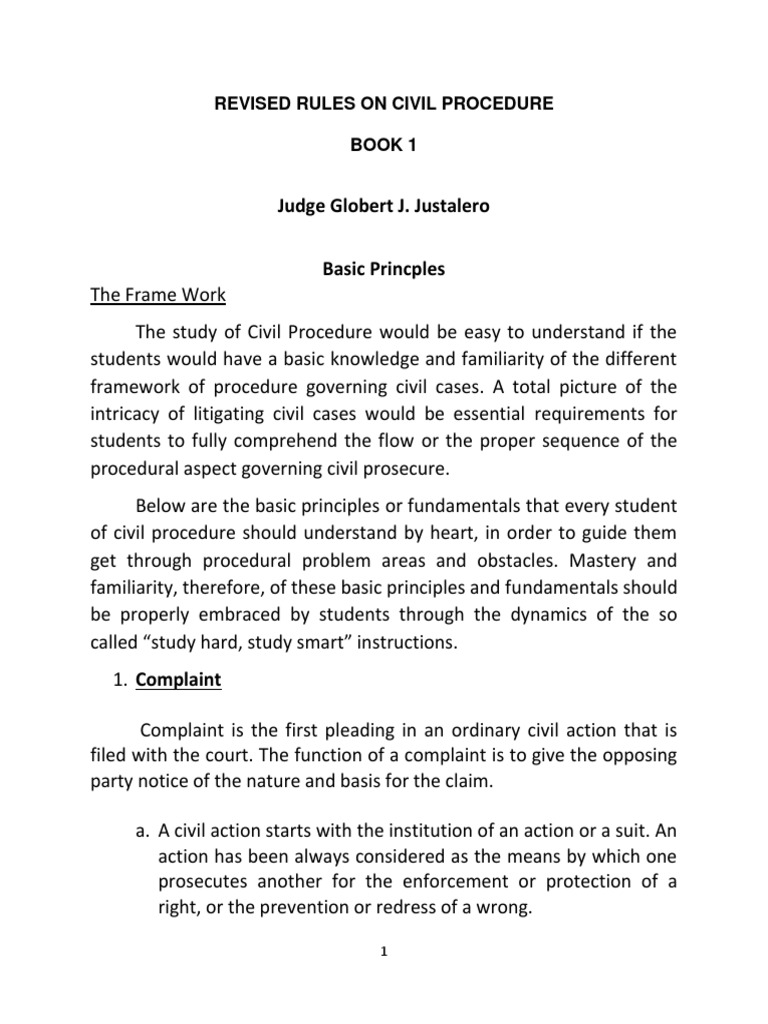 2019 Rules On Civil Procedure Converted 1 PDF Lawsuit In Rem Jurisdiction