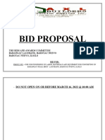 Bid Proposal