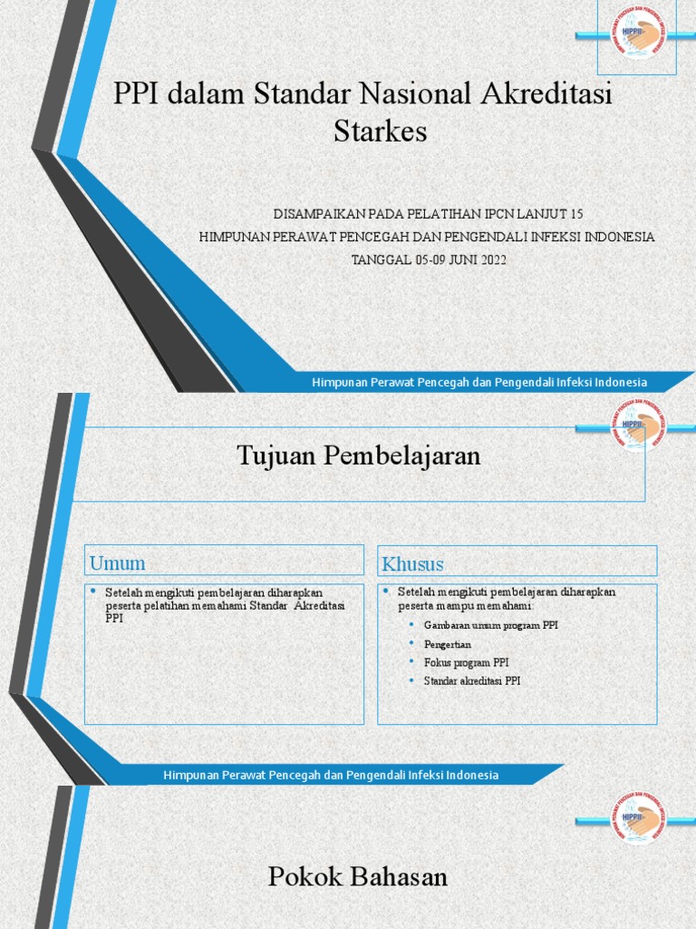 Standar Akreditasi PPI untuk Perawat | PDF | Pengembangan Diri ...