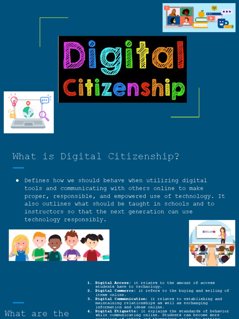 Digital Citizenship PDF Teachers Privacy
