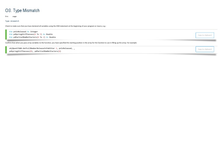 Resolving Type Mismatch Errors in VBA | PDF