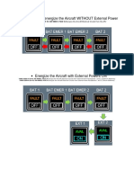 A350 - Illustration To Energize and De-Energize The Aircraft