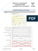 SED03 TD Corrigé - Modéliser Le Comportement Dynamique Des SED Par Diagrammes D'état Et de Séquence