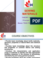 Chapter 1 - INTRODUCTION OF SEWING MATERIALS