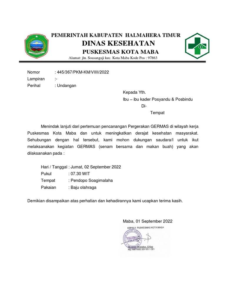 Undangan Kegiatan | PDF