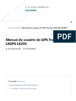 Manual Do Usuário LKGPS LK209 GPS Tracker - Manuais +