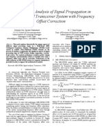 Mathematical Analysis of Signal Propagation in Ultra-Wideband Transceiver System With Frequency Offset Correction - Debarati Sen