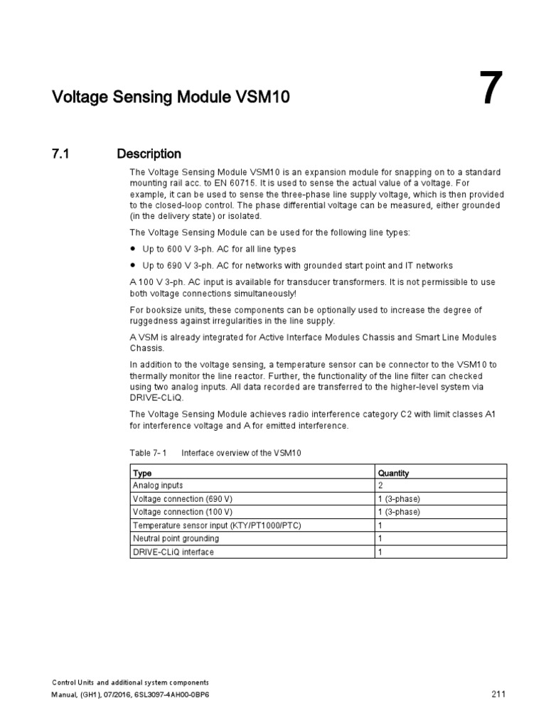 VSM10 PDF Power Supply Electrical Connector