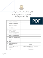 WELMUN'22 School Registration (W1)