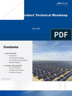 JA Solar Product Technical Roadmap 202107