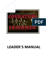 New Operation Freshman Leaders Manual!!!!