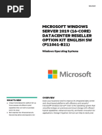 Microsoft Windows Server 2019 (16-Core) Datacenter Reseller Option Kit English Sw-Psn1011483586czen (398443)