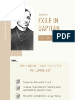 Rizals Life Exile in Dapitan