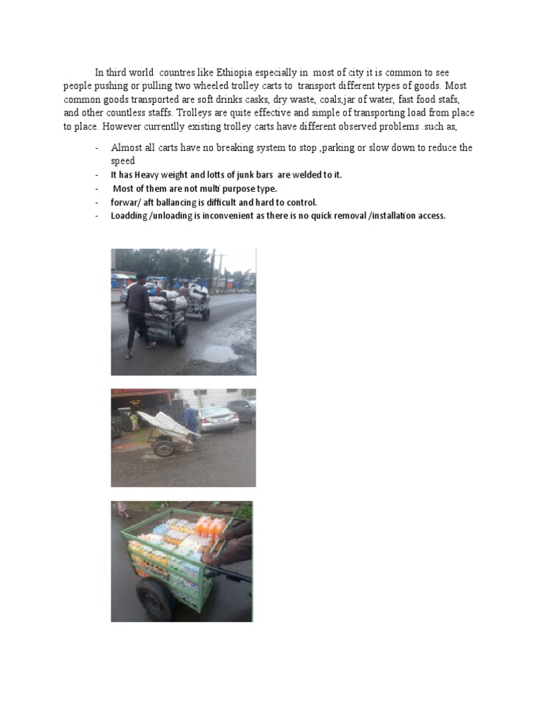 Problem Statement of Trolley Cart | PDF