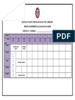 Jadual Waktu Penggunaan Toy Library