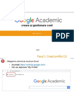 Creare Cont Google Scholar 2020