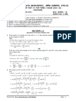 Maths Class Xi Sample Paper Test 01 of Term 2 Exam 2021 22 Answers