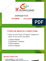 Types of Digital Computer