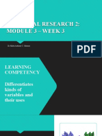 Practical Research 2 - Week 3