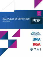 2022 Cause Death Report - Society of Actuaries Research Institute, LIMRA, RGA, and TAI.