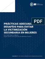 Prácticas Adecuadas Y Desafíos para Evitar La Victimización Secundaria en Mujeres