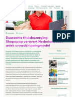 NL - Duurzaam-Ondernemen - Shopopop Verovert Nederland Met Uniek Crowdshippingmodel