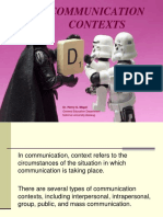 Communication Contexts - PC
