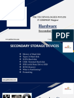 Hardware Secondary Storage Devices