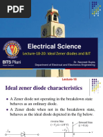 Lecture 18-20 - Ideal Zener Diodes and BJT