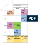 SEM 222 - IUFP in Business Time Table