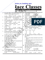 The Race Classes: SSC, Banking & Competitive Exams Group D Practice Set