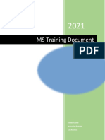 MS Word Training Quiz - Momil Fatima