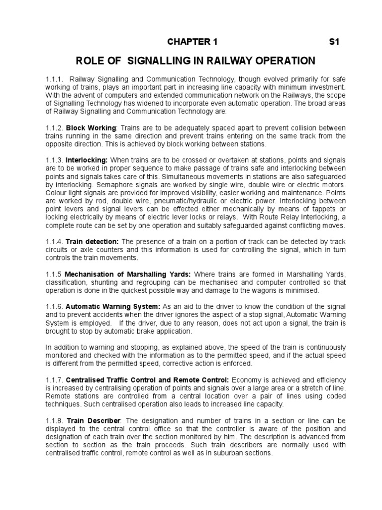Overview of Railway Signalling Systems | PDF | Train | Traffic Light