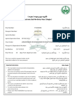 Re Entry Visa