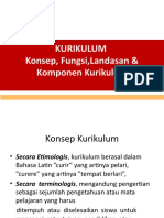 Fungsi, Landasan Dan Komponen Kurikulum