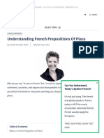 Understanding French Prepositions of Place