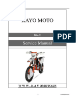 KAYO MOTO K6-R Service Manual